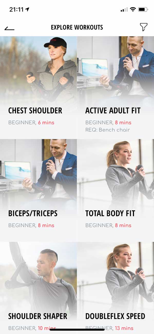 Workouts for specific body areas